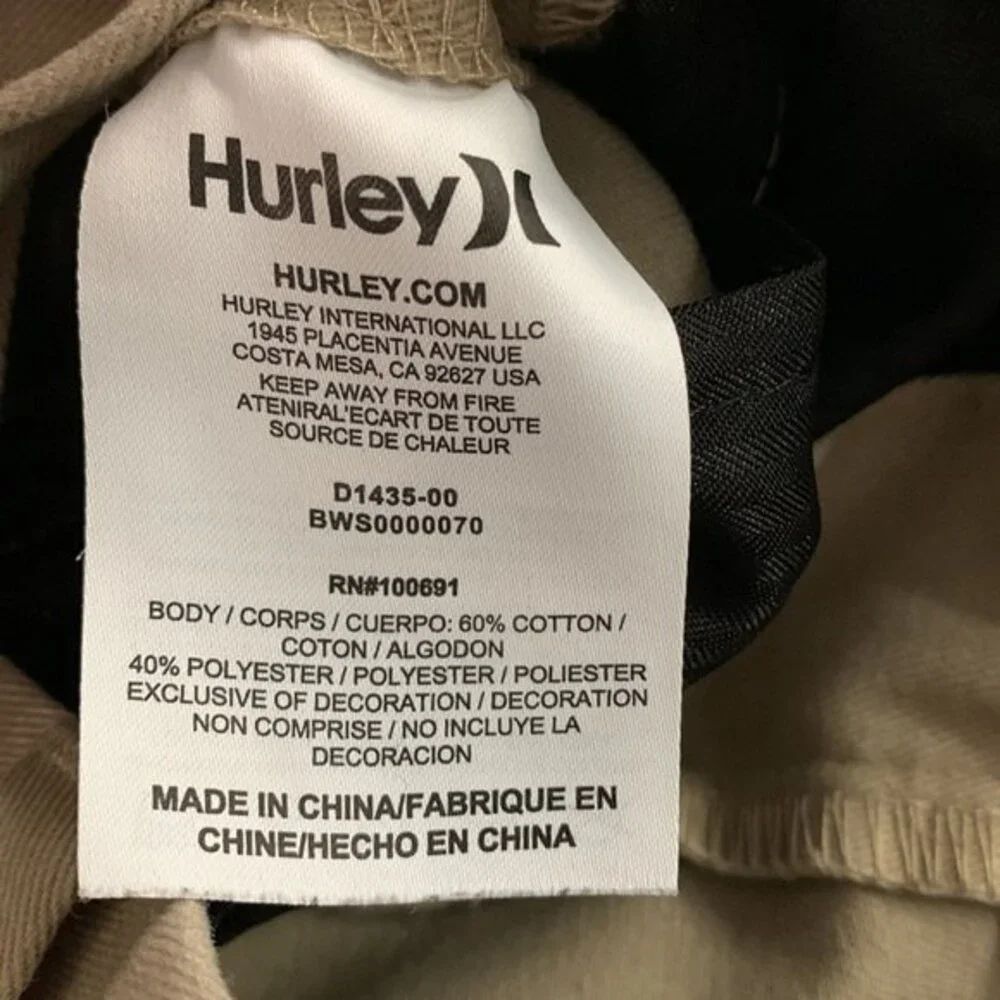 Hurley One And Only Khaki (boys) School Walkshort Short Chino 23=size 7 or Small